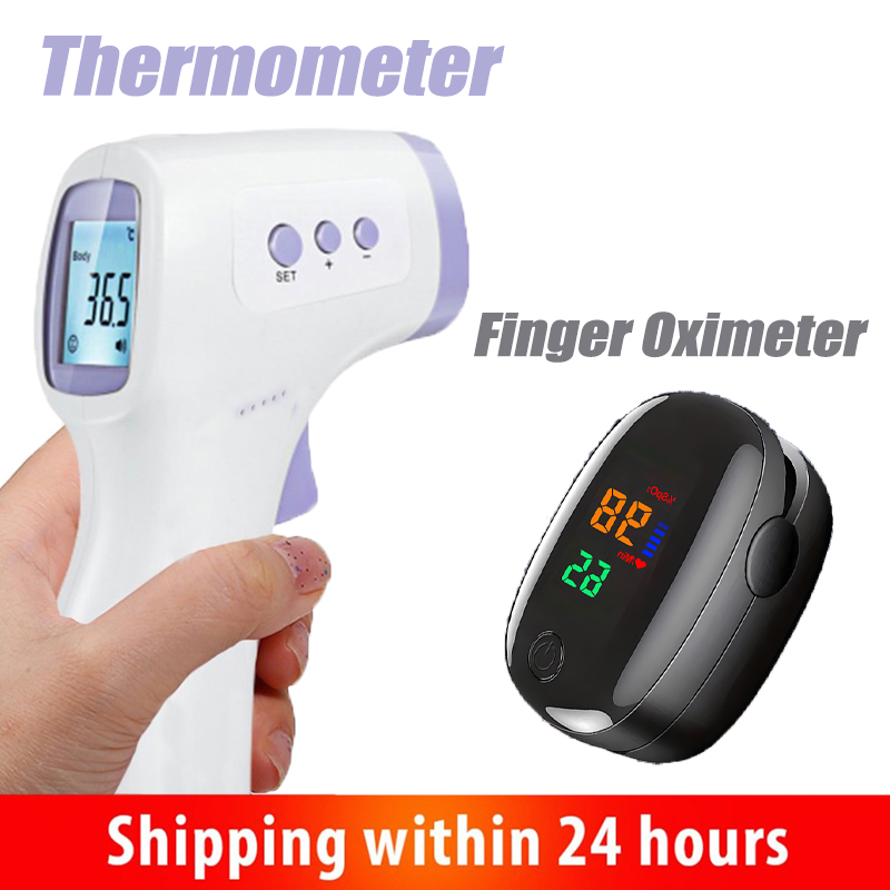 Pulse Oximeter - مقياس حرارة بالأشعة تحت الحمراء بدون