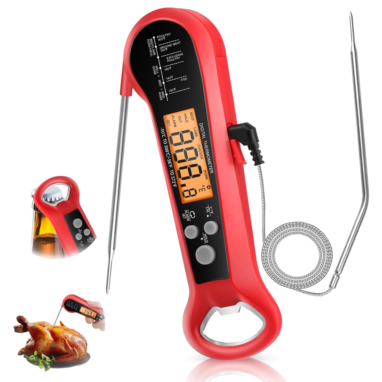 Thermometer Digital - ميزان حرارة رقمي احترافي للحوم مقاوم