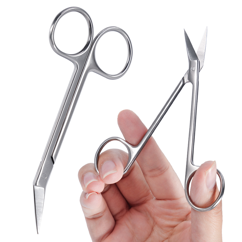 Medical Scissors - 1 قطعة مقص صغير للأسنان منحني