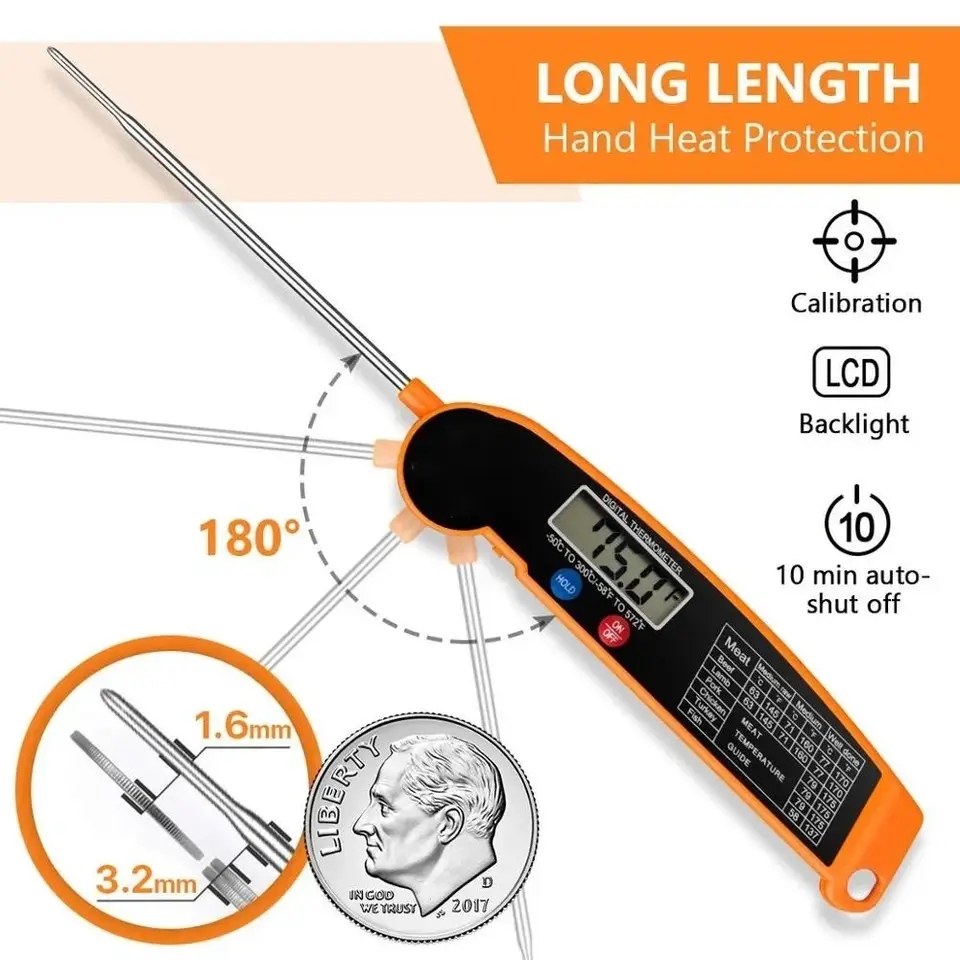 Thermometer Digital - ميزان حرارة رقمي مقاوم للماء للمطبخ