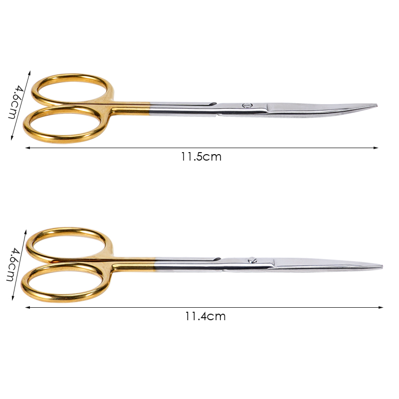 1 قطعة مقص أسنان بمقبض ذهبي، م - مراجعة Medical Scissors وسعره