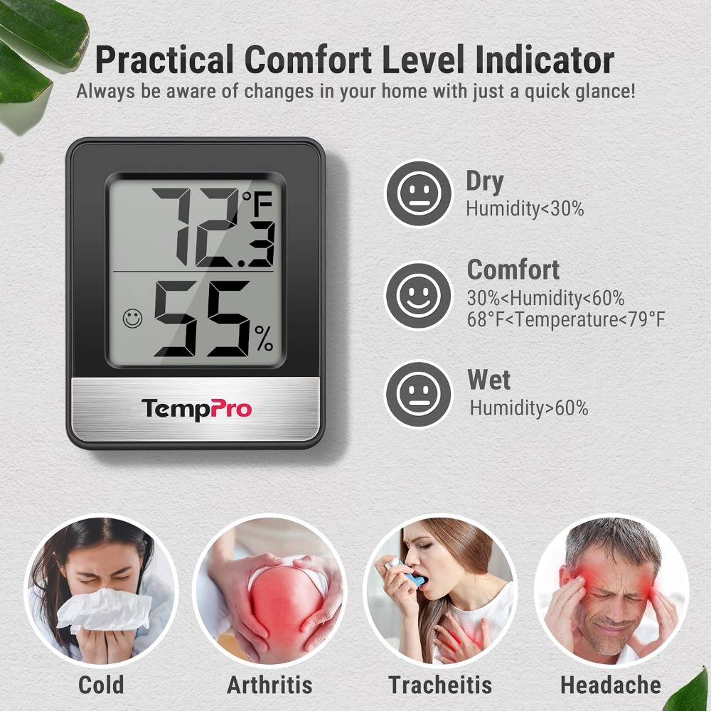 مقياس رطوبة رقمي داخلي مع مقيا - مراجعة Thermometer Digital وسعره