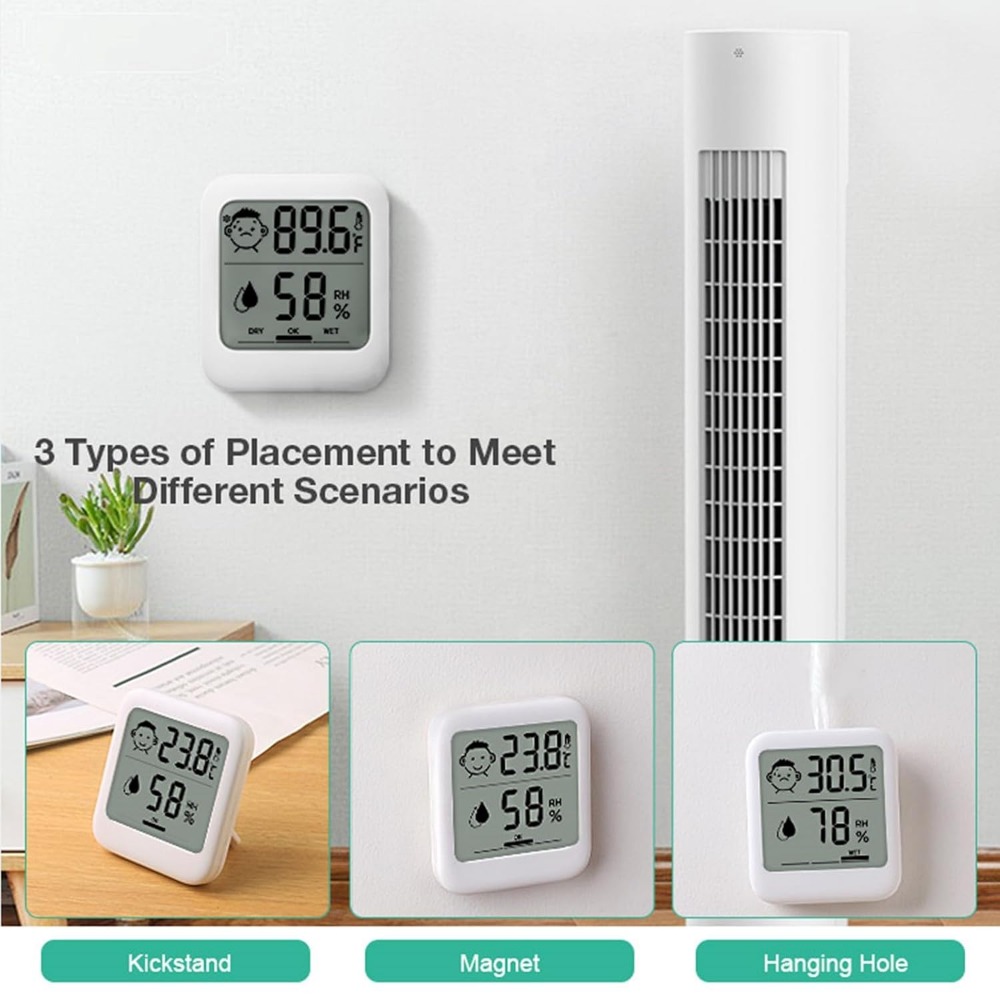 مجموعة من 2 مقياس حرارة ورطوبة - مراجعة Thermometer Digital وسعره